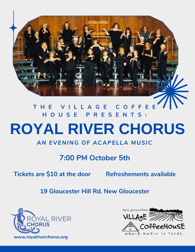 invitation to Royal River Concert on October 5th at 7:00pm